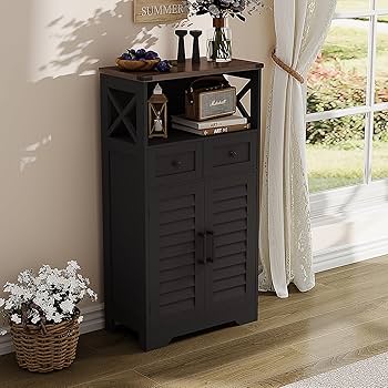Amazon.com: ChooChoo Farmhouse Storage Cabinet, Bathroom